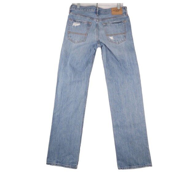 Abercrombie & Fitch Men's Button Fly Distressed Classic Straight Jeans Sz 30x32 - Picture 10 of 15